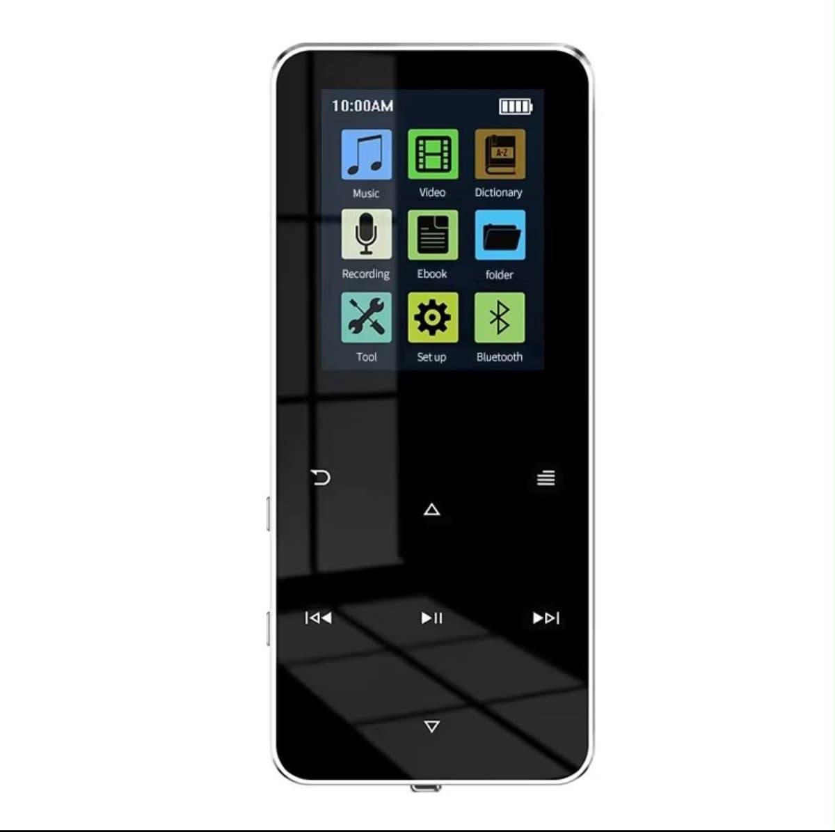 RaviSoll MP3/MP4 Speler - Bluetooth - 24 Uur Batterijduur - SD kaart tot 64GB - Shuffle/Repeat - Incl. oordopjes - Lichtgewicht - Dictafoon - Zwart — afbeelding 1