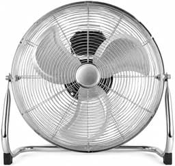 Vloerventilator Krachtig en Verstelbaar – Metalen Ventilator – 2 Snelheden – 90 W – 120° Kantelbaar – Zilver — thumbnail 1
