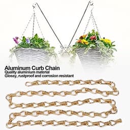 Hanglampketting 2 stuks 1m lange hanglampketting voor buitenplanten (goud) — thumbnail 4