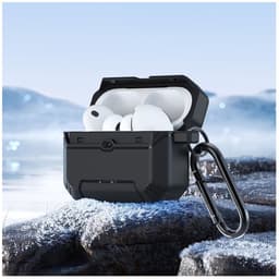 Dux Ducis Hoesje Geschikt voor AirPods Pro 3 (2025) | PECS Series | Beschermhoes met Standaard en Haak | Schokbestendige Case | Volledige Bescherming | Oranje — thumbnail 4