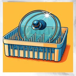 Spoelkorven Set - Vaatwerk Korven - Vaatwasser Reinigen - Stapelbaar Ontwerp - 40x40 cm - Grijs — thumbnail 4