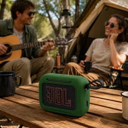 YONO Case geschikt voor JBL Go 5 - Siliconen - Hoesje - Donkergroen — thumbnail 5