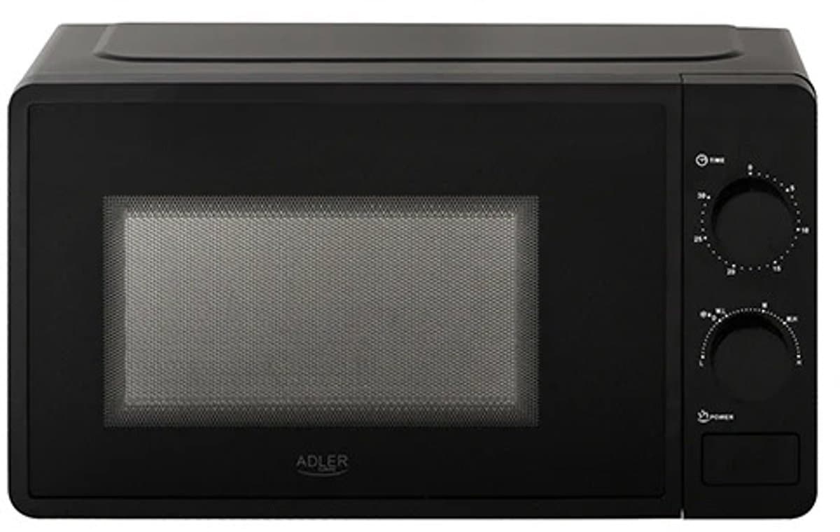 Magnetron 20 Liter - 700W - 6 Vermogensstanden - Ontdooifunctie - Vrijstaande Solo Magnetron - Mechanische Bediening - 30 Minuten Timer - Zwart — afbeelding 1