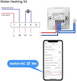 AVATTO WT410-WH-3A-W Wifi do ogrzewania elektrycznego — thumbnail 4