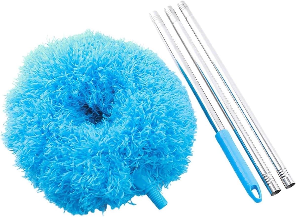 Plafondventilator Reiniger - Stofverwijderaar Intrekbaar - Stof Verwijderen - Verstelbare Lengte - 320 cm - Grijs — afbeelding 1