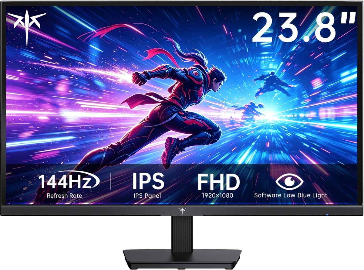 KTC‑H24B9S‑2‑Gaming monitor‑23,8‑inch‑Nieuwe versie 2026-Full‑HD‑144Hz‑Fast‑IPS‑1920x1080‑VESA‑75x75‑HDMI‑VGA‑Low‑Blue‑Light — afbeelding 1