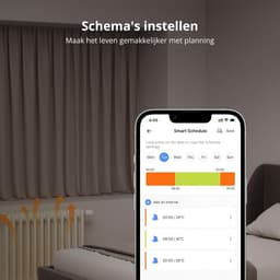 Slimme Radiatorthermostaat – ZigBee 3.0 – App & Spraakbediening – 4 Stuks – Inclusief 6 Adapters — thumbnail 5