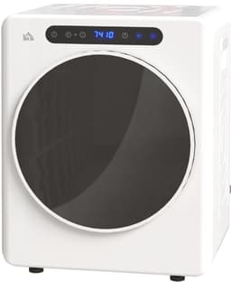 COVREO Wasdroger 3 kg, 49 x 43 x 61 cm, wit RVS, 6 programma's, touchbediening — thumbnail 4