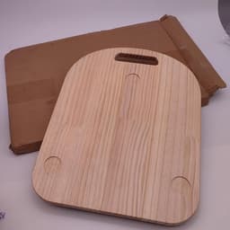 Keukenmachine glijmat - Apparaat slider - Gemakkelijk verplaatsen - Werkblad bescherming - 41 cm diameter - Houtkleur — thumbnail 5