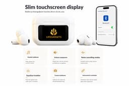 LifePods Deluxe 2.0 - LifeGadgets OpenEar Sport Pro Earbuds - Draadloze Oortjes - Oordopjes met Oplaadcase - Wireless Earphones - In Ear Sport - Noise Cancelling - Draadloos - Bluetooth - Geschikt Voor o.a. IPhone en Samsung - Smartphone en Laptop — thumbnail 4