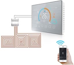 Digitale Thermostaat - Weerstation Binnen - Slim Verwarmen - App Bediening - 500 Gram - Zilver — thumbnail 1