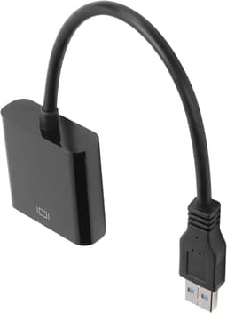 USB naar VGA Adapter - Externe Display Extender - Werkruimte Uitbreiden - Plug en Play - 5 Gbps Snelheid - Zwart — thumbnail 4