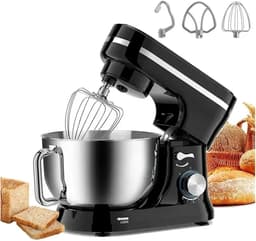 Elektrische Standmixer - Keukenmixer - Bakken en Mixen - Kantelkop functie - 45 Liter Kom - Zilver — thumbnail 5
