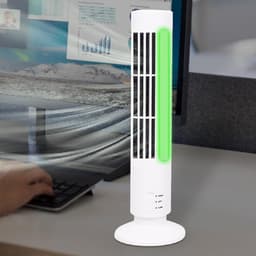 Staande ventilator - Bladloos model - Thuis verkoeling - Stille werking - 10.8 cm - Wit — thumbnail 5