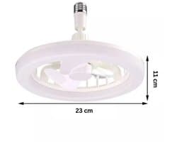 Plafondventilator met LED Verlichting - 3 Snelheden - 360° Roterend - Met afstandsbediening - Wit — afbeelding 1