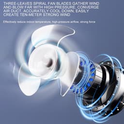 Airco Ventilator - Persoonlijke Koeler - Ruimte Koelen - IJszakfunctie - 12 cm - Uniek — thumbnail 2