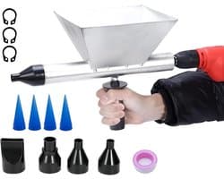 Mortar Gun - draagbare mortelspuit - met 8 verwisselbare spuitmonden - ideaal voor precisiewerk - ShopVlot