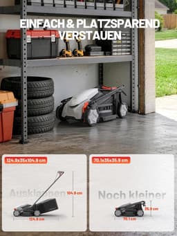 Grasmaaier 5.0 Ah - 13 mm Snijdikte - Elektrisch - Ideaal voor gazons tot 300 m² - ShopVlot — thumbnail 2