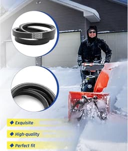 Vervangingsriemen Grasmaaier - Reserveonderdelen Tuin - Gazononderhoud - Duurzaam Rubber - 24" of 28" - Zwart — thumbnail 4