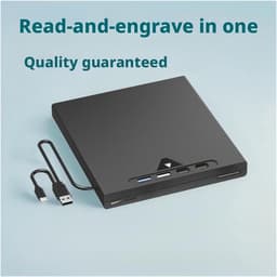 Externe DVD Brander - Dvd-rw Station - Bestanden Archiveren - Slot-in Laadmechanisme - 16 x 15 x 2 cm - Zwart — thumbnail 2