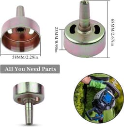 Tandwiel koppeling drum pinion gear drive bell van duurzaam materiaal, geschikt voor Honda GX25 25cc 4-takt benzinemotor voor generator en trimmer gebruik — thumbnail 2