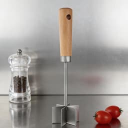 Gehakt Hakker - Keuken Hulp - Maaltijd Bereiding - Zes RVS Messen - 28 cm - Zilverkleurig — thumbnail 2