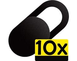 Webcam Cover Laptop Schuifje Camera Cover Laptop Zwart - Camera Cover Webcam Camera Schuifje Sticker Voor Laptop Smartphone En Tablet Zwart - 10 Stuks