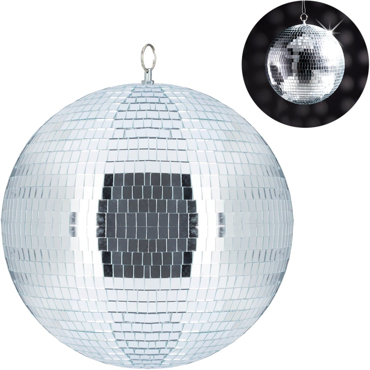 discobal - Ø 30 cm - om op te hangen - voor plafond - grote spiegelbol - feest decoratie — afbeelding 1