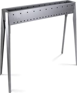 Spiedini Miami 80 - Luxe, smalle dubbelwandige barbecue zonder roosteer voor het grillen van saté of spiesjes  - 80 cm lang, 11 cm breed - Materiaal: rvs — thumbnail 2