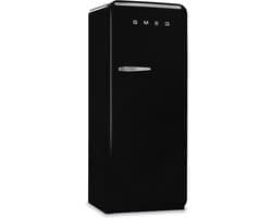 Smeg FAB28RBL5 - Kastmodel koelkast - scharnier rechts - Zwart