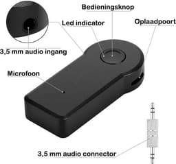 Draadloze Bluetooth Adapter Auto Bluetooth Receiver Audio Muziek AUX — thumbnail 3