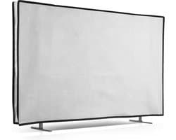 kwmobile tv hoes voor 32" TV cover - Beschermhoes voor televisie - Voor binnengebruik - Tegen vuil en stof - In wit