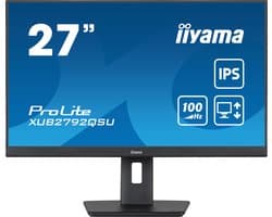 iiyama ProLite XUB2792QSU-B6 - 27 inch - QHD - IPS - USB-Hub (4x) - Verstelbaar