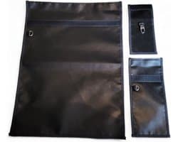 Set 3x Signaalblokkerende Hoes - Anti Diefstal RFID Hoes Faraday Tas voor Autosleutels, Telefoon en Laptop / Tablet - Signaal Blokkerende Zak