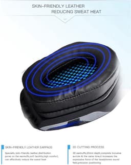 Kotion Each G5300 Stereo Gaming Headset – Blauw/Zwart — thumbnail 5