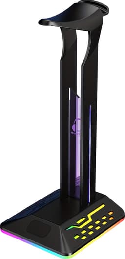 Livano Headset Standaard - Koptelefoon Hanger - Houder - Stand - Gaming - RGB Licht — thumbnail 2