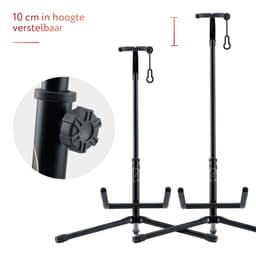 Gitaarstandaard - Gitaar standaard voor Elektrische Gitaar, Akoestische Gitaar en Klassieke Gitaar - Opvouwbaar — thumbnail 4