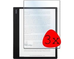 Screenprotector - 3 Stuks Geschikt voor Kobo Elipsa 2E - Extra Sterk - Beschermglas - Gehard Glas - Tempered Glass - Screen Protector