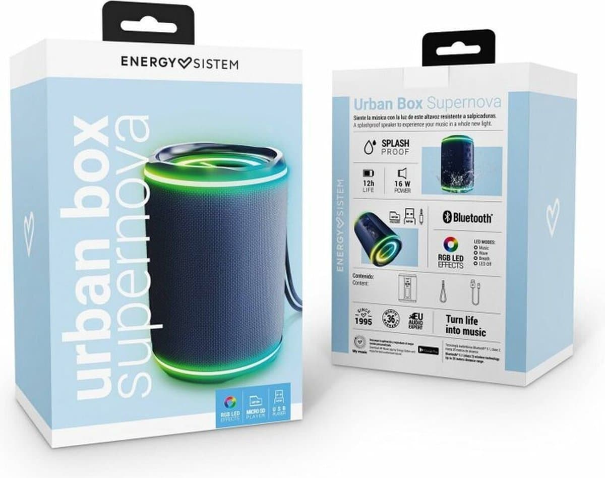 Portable Bluetooth Speakers Energy Sistem 454952 16 W — afbeelding 1