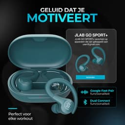 JLAB Go Sports+ In-ear Draadloze sport-oordopjes Blauw — thumbnail 4