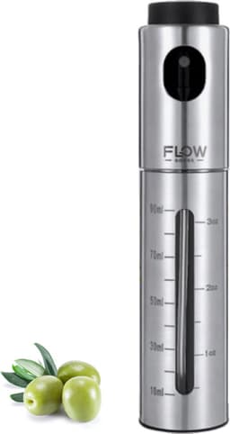 Flow Goods Olijfolie Sprayer – Luxe Sprayer met Trechter – Olie Spray - Navulbare Olijfolie Verstuiver – 100 ML – Cooking Spray – BBQ Accesoires – Airfryer — thumbnail 1
