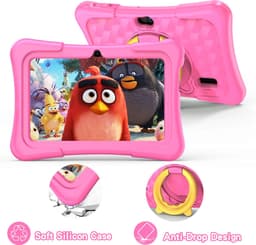7 Inch Kindertablet met Android 11 – 32GB, Wifi, Bluetooth, Dual Camera en Educatieve Software – Inclusief Beschermcase voor Kinderen | Kindertablet met Educatieve Apps, Kindvriendelijke Tablet, Tablet voor Jongeren — thumbnail 3