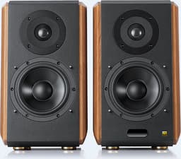 Edifier S1000W actieve Wifi boekenplank speaker - Walnoot (per paar) — thumbnail 5