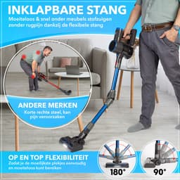 Innovixpro® Steelstofzuiger Draadloos - Krachtige 30KPa Steelstofzuiger met Dweilfunctie - Zonder Zak - Op Accu - Incl. Extra Opzetstukken & Opbergtas - HEPA Filter - Steelstofzuigers - Handstofzuiger - Multifunctionele Steelstofzuiger — thumbnail 3