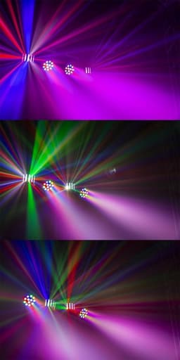 Feestverlichting Lichtset met Statief - BeamZ Partybar2 - 4 Kleuren - 170 cm - DMX of Muziekgestuurd — thumbnail 2