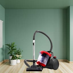 Dailysuppliess Stofzuiger Zonder Zak - Steelstofzuiger - Steelstofzuigers - Stofzuigers - Vacuum Cleaner - Zwart met Rood — thumbnail 2