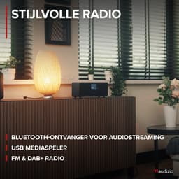 DAB radio met Bluetooth - Audizio Genua - DAB+ radio, FM radio - Auto scan - Zwart — thumbnail 5