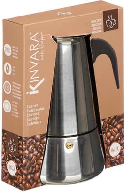 Kinvara Percolator Italiaans koffiezetapparaat - staal - zilver - 9kopjes - Koffiezetter — thumbnail 2