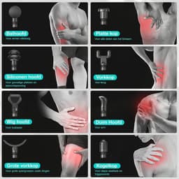 MKSS® Massage Gun Professioneel - Massage Apparaat - Massagegun - Zwart — thumbnail 2