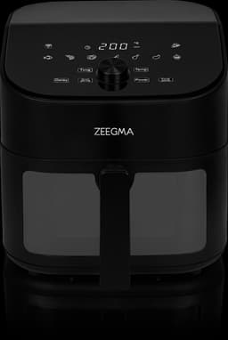 Zeegma Knapper Chef - Airfryer XL - Vetvrij - 6,5 L - Zwart - 10 programma's - 1600 W - Snelle opwarming tot 60s - Antislippoten — thumbnail 21